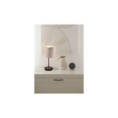 TRIO 519000144 JULIETA stolná lampička 1xE27 V330mm čierna, béžová