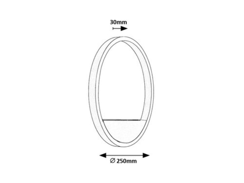RABALUX 71310 Thric nástenné svietidlo D250mm LED 15W/960lm 3000K čierna, zlatá, biela