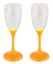 28076-2 GLOBO COEN Sada svietiace poháre na víno, prosecco 2x LED 0,06W 2xCR2032