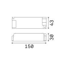 Ideal lux Pro 266732 OFF DRIVER DALI/PUSH 45W 1050mA príslušenstvo - ovládač
