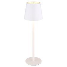 GLOBO 58438W VANNIE dotyková stolní lampička V360mm LED 3W/130lm 3000K IP44 bílá, včetně baterie CR18650 1800mAh 3,7V, USB-C kabel