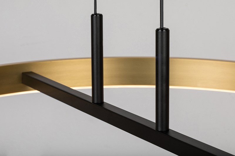 RABALUX 72221 Thric závesné svietidlo D600mm LED 42W/3500lm 3000K čierna, zlatá, biela