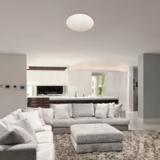 RABALUX 71134 Lucas stropní svítidlo se senzorem LED D380mm 24W/1750lm 4000K IP44 bílá