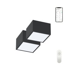 Immax 07074L-15 NEO CANTO stropní svítidlo LED 150x150mm 12W/840lm 2700-6500K černá