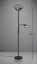 TRIO Reality R40063132 GERRY stojacia lampa 2x E27 1x E14 čierna matná