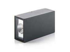 LED2 5100434DT BLOCK venkovní nástěnné svítidlo  LED 2x3W/200lm 3000K IP54 TRIAC antracit