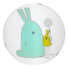 RABALUX 71279 Flappy stropné svietidlo detské D400mm 2xE27 biela, viacfarebná