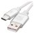 Nabíjací a dátový kábel USB 2.0 USB-A/USB-C 1m biela EMOS SM7025W