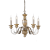 Závěsné svítidlo / Luster Ideal lux 020822 FIRENZE SP5 5xE14 40W antická zlatá