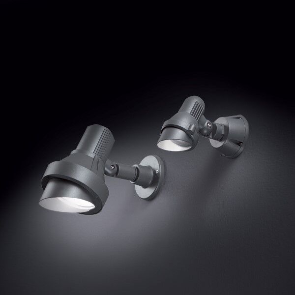 Exteriérové nástenné svietidlo Ideal lux 046167 TERRA AP1 BIG ANTRACITE 1xE27 60W IP65
