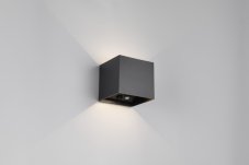TRIO Reality R24169632 GENIE vonkajšie nástenné svietidlo efektné SMD LED 2x1W/150lm 3000K IP44 čierna matná