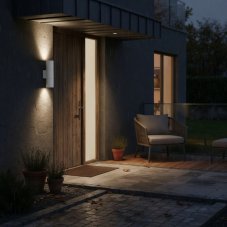 Exteriérové nástenné svietidlo Ideal lux 100388 GUN AP2 SMALL BIANCO 2xGU10 35W IP44