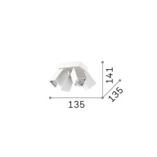 Stropné svietidlo 4x GU10 mosadzná IP20 Ideal Lux DYNAMITE 371320