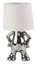 RABALUX 74216 Smurfy stolná lampička D150mm 1xE14 chrómová, krémová