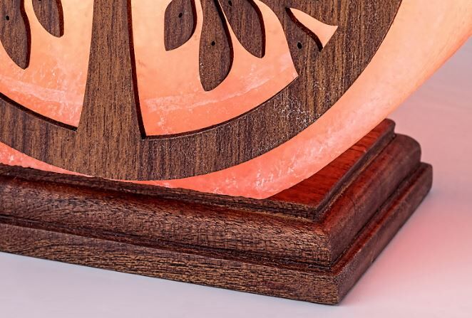 RABALUX 76009 Igdrasil dekoračné svietidlo/soľná lampa 1xE14 V160mm tmavé drevo, oranžová