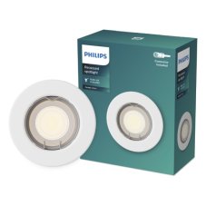 Zapustené svietidlo GU10 biela IP20 PHILIPS Peridot 8720169392724