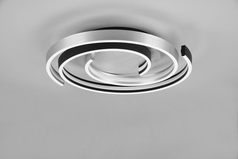 TRIO 641910205 CAYA stropní svítidlo SMD LED D500mm 58W/6800lm 2300+3000+4000K broušený hliník, switchdimmer