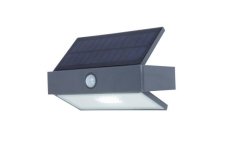 LUTEC 6910601335 ARROW solární nástěnné LED svítidlo se senzorem 2,3W 5000K IP44 šedá