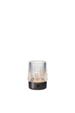 LED dekorační osvětlení -stolní lampa 110 lm 3000K černé Zuma Line CRYSTAL NHTD-N08-NB
