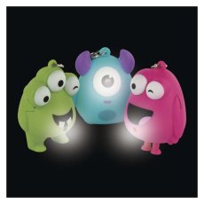 EMOS P4721 LED Detská kľúčenka Príšerka so svetlom a zvukom, 3× LR54, mix farieb