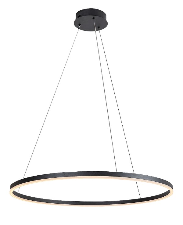 RABALUX 72302 Isaure závesné svietidlo D800mm LED 45W/3000lm 3000+4000+6500K čierna, biela