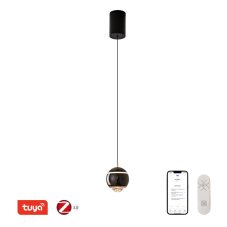 Immax NEO DORMINE 07220L inteligentní výsuvné svítidlo LED D100mm 6W/480lm 3000K perlově černá, dálkové ovládání