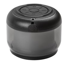 RABALUX 76110 Radelia dekorační svítidlo s bluetooth reproduktorem D80mm LED 3W RGB černá, nabíjacia baterie 3,7V 500mAh, AUX kabel