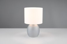 TRIO 517900111 VELA stolná lampička V290mm 1xE14 šedá, biela