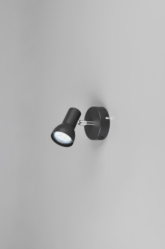 TRIO Reality R81791032 CANTAR nástenné bodové svietidlo/spot 1xGU10 čierna matná