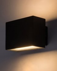 RABALUX 77073 Mataro vonkajšie nástenné svietidlo LED 7W/430lm 4000K IP54 čierna, biela
