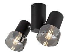 RABALUX 73053 Hatice stropné bodové svietidlo/spot 2xE14 čierna, dymová