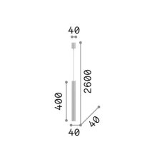 Ideal Lux 346854 LOOK závesné svietidlo D40mm 1xGU10 bílá