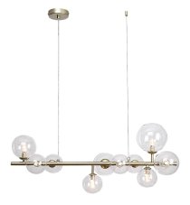 RABALUX 72298 Aslov závesné svietidlo 10xG9 zlatá, priehľadná