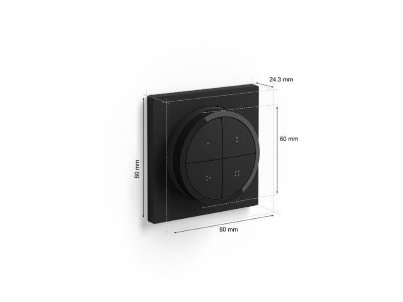 Philips HUE Smart Accessory 8719514440937 Tap dial switch ovladač černý včetne baterie CR2032