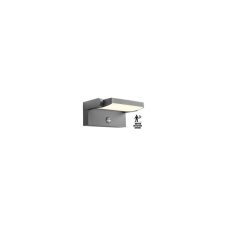 REDO 90587 FLIP vonkajšie nástenné svietidlo so senzorom SMD LED 20W 2521/1800lm 3000K IP54 antracit