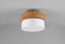 TRIO 611500201 SEASONS stropní svítidlo 2xE14 D300mm matný nikl, bílá, drěvo