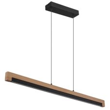 GLOBO 67849H STARLA závěsné svítidlo LED 24W/580lm 3000K černá matná, dřevo, bílá