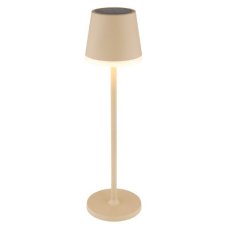 GLOBO 36637S SOLAR solární svítidlo lampička V410mm LED 0,06W/50lm 3000K IP44 piesková, včetně baterie CR18650 1200mAh