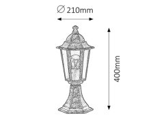 Rabalux 8236 Velence exteriérové stojanové svietidlo 1xE27 antická zlatá