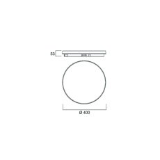 Sylvania 0043513 stropné svietidlo START SURFACE SLIM IP54 ROUND 4000lm 2CCT D WH