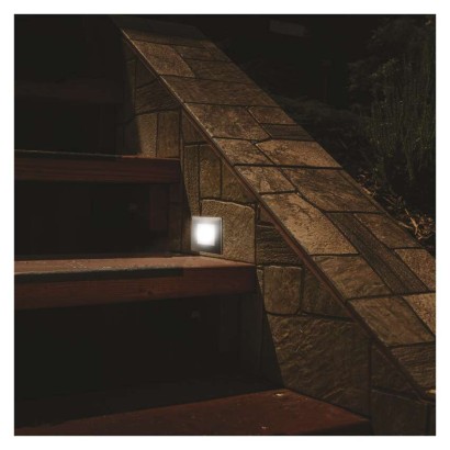 Emos ZC0110 LED AMAL vstavané svietidlo obdĺžnik štvorec 80 × 80 × 61 mm 2W 70lm 4000K nerez