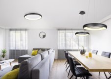 TRIO 349616032 CARDONA závesné svietidlo D620mm SMD LED 38W/4400lm 2300+3000+4000K čierna matná, switchdimmer