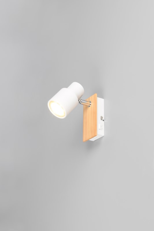 TRIO Reality R81981731 PIERRE nástěnné bodové svítidlo/spot s vypínačem 1xGU10 bílá matná