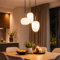 IdealLux 224541 UMILE SP3 závesné LED svietidlo 50W 3160lm 3000K IP20 čierna/mosadz