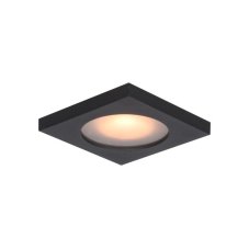 Zapustené svietidlo 8 x 8 cm 1x GU10 IP44 čierna ITALUX Antar DL-26385S-GU10-BK