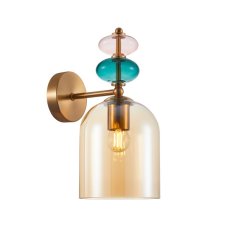 Nástenné svietidlo 1x E27 béžová ITALUX Busco WL-30263-1B-BRO-AMB