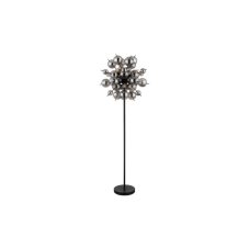 GLOBO 15633SS UDO stojací lampa V1550mm 6xE14 černá matná, kouřová
