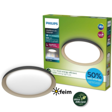 Philips UltraEfficient 8720169301115 Pebblo stropní svítidlo D320mm LED 10W/1950lm 4000K černá, béžová, SceneSwitch