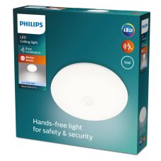 Philips 8719514431867 Mauve LED stropní svítidlo se senzorem PIR 16W/1900lm 4000K bílá