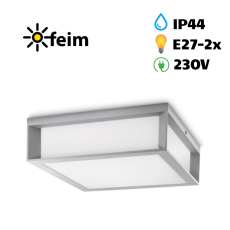 Philips Skies venkovní stropní/nástěnné svítidlo E27 2x42W IP44 šedé